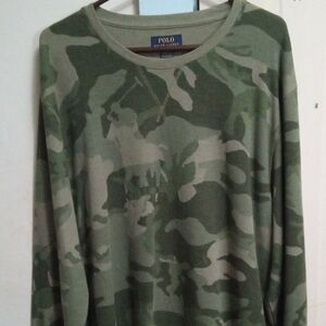 Polo by Ralph Lauren Men's Green Camouflage Long Sleeve Shirt XXL 🔥🔥